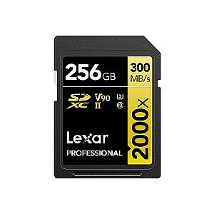 Lexar SDXC 256 ГБ Professional 2000x UHS-II U3 (260/300 МБ/с)