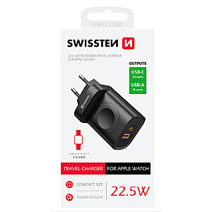 Swissten Travel Адаптер USB-A / USB-C / iWatch