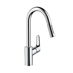 Hansgrohe Focus M41 Single lever kitchen mixer 240, pull-out spray, 2jet 31815000