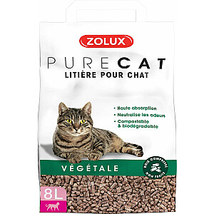 Zolux PureCat Наполнитель для кошачьего туалета на растительной основе, без запаха, 8 л