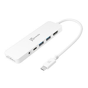 j5create JCD373-N viegls, universāls USB-C® adapteris