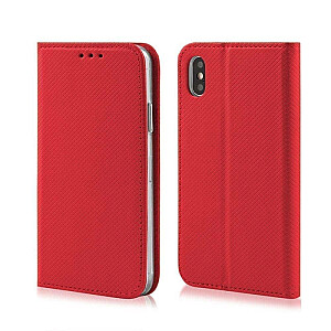 Fusion Magnet Book Case grāmatveida maks Samsung A057 Galaxy A05S sarkans