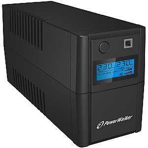 PowerWalker VI 850 SHL Schuko Line-Interactive 0,85 кВА 480 Вт 2 розетки переменного тока
