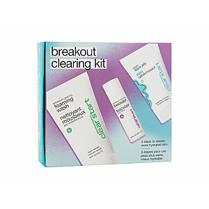 Набор для очистки от прорывов Clear Start Clear Start Breakout Clearing Foaming Wash 75 ml + Clear Start Breakout Clearing Booster 10 ml + Clear Start Cooling Aqua Jelly 25 ml