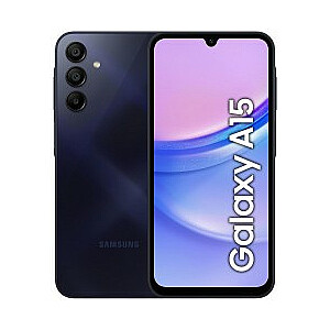 Samsung Galaxy A15 128 GB, melns ar divām SIM kartēm (A155)