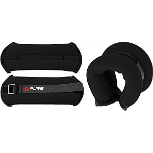 Pure2Improve Ankle and Wrist Weights, 2x0,5 kg 1.014 kg Black
