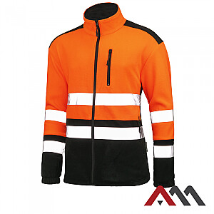 Флисовая куртка оранжевая с отражателем L