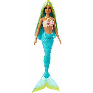 Кукла Барби Mattel Mermaid, бирюзовый хвост, бирюзовые и желтые волосы c