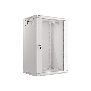 Шкаф настенный стоечный Lanberg 19'' 18U 600х450мм серый (стеклянная дверь)