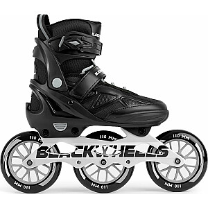 Черные роликовые коньки Blackwheels с динамической регулировкой скорости, размеры 36-39