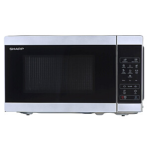 Mikroviļņu krāsns Sharp YC-MS02E-S Galda mikroviļņu krāsns Solo 20L 800W Inox