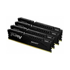 Kingston Fury Beast Black 128GB [4x32GB, 5200MHz DDR5 CL40 DIMM]