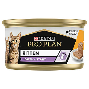 PURINA Pro Plan Kitten Healthy Start Chicken - mitrā kaķu barība - 85 g