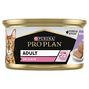 PURINA Pro Plan Delicate Turkey - mitrā kaķu barība - 85 g