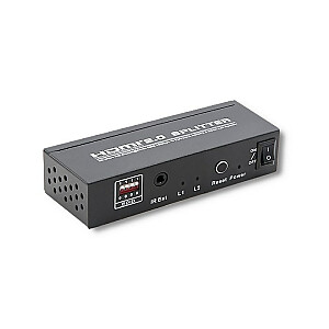 Видеоразветвитель Qoltec 52356 HDMI v. 2.0 | 1x2 | EDID+ИК