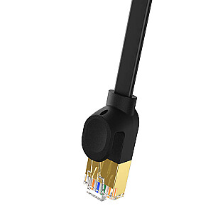 Baseus Cat 7 UTP Ethernet RJ45 kabelis plakans 1 m melns