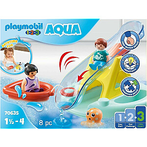 Playmobil 1.2.3 / Aqua 70637 Водная горка с морскими животными