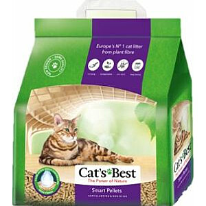 Cats Best Smart Pellets Натуральный наполнитель для кошачьего туалета 10 л