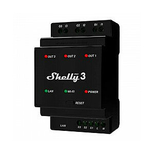 Shelly 3 kanālu WIFI raidītājs Pro 3