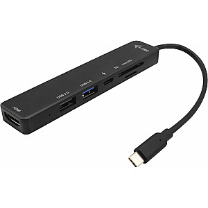 i-tec USB-C Travel Easy Docking Station 4K HDMI Кардридер + подача питания 60 Вт - Док-станция