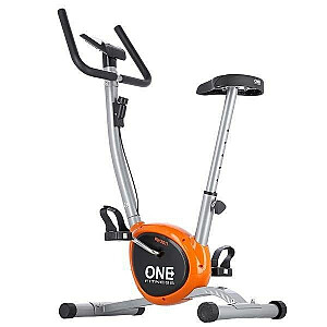 Механический велосипед One Fitness RW3011 серебристо-оранжевый