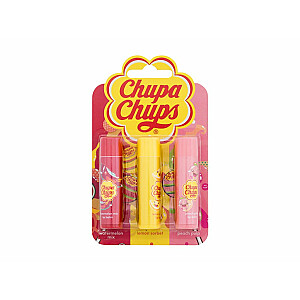 Трио бальзам для губ Lip Balm 4 g Watermelon + Lip Balm 4 g Peach Pulp + Lip Balm 4 g Lemon Sorbet