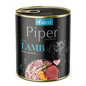 DOLINA NOTECI Piper Lamb ar burkāniem - Mitrā suņu barība - 800 g