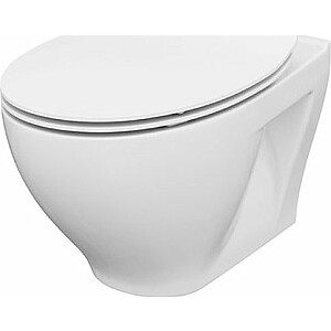 Sienas tualete Cersanit Moduo CleanOn, plāns sēdeklis (K701-147-ECO)