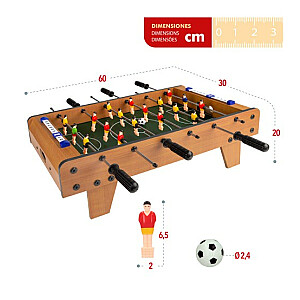 Игра настольная Деревянный настольный футбол 60x30x20 cm 6+ CB43310