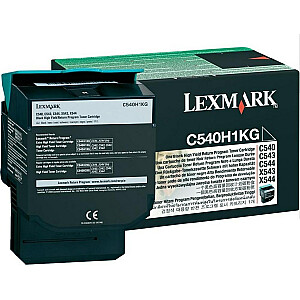Tonera kasetne Lexmark C540H1KG 1 gab. Oriģināls melns