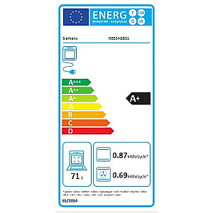 Siemens HB634GBS1 Духовка 71 л A+ Черный, Нержавеющая сталь