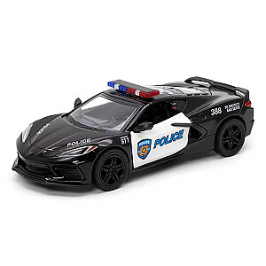 KINSMART Miniatūrais modelis - 2021 Corvette (Policija), izmērs 1:36