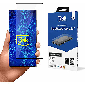 Ультра закаленное стекло 3MK HardGlass Max Lite, черное для Samsung Galaxy S24