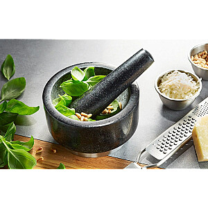 GEFU 35300 mortar/pestle Black, Stainless steel Granite, Stainless steel