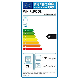 WHIRLPOOL Oven AKZM8480WH 60 cm Electric White