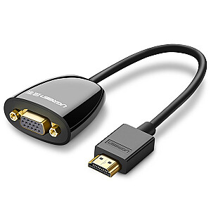 UGREEN MM105 Переходник HDMI на VGA, без звука (черный)