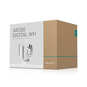 DeepCool AK500 Digital WH CPU Gaisa dzesētājs 12 cm Balts 1 gab.