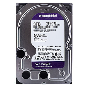 Жесткий диск WD Purple 3 ТБ SATA3 3,5 дюйма (WD33PURZ)