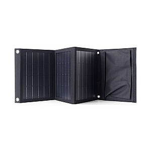 Choetech ładowarka solarna turystyczna 22W rozkładana ładowarka słoneczna 2x USB czarna (SC005)