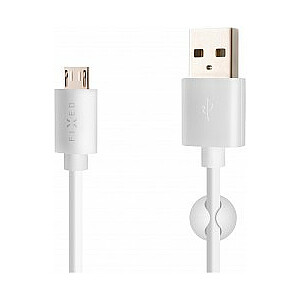 Фиксированный USB/micro USB 2м, белый