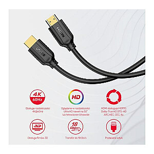 KABELIS UNITEK HDMI 2.0 4K 60Hz 1.5M C11079BK-1.5M