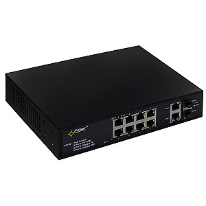Сетевой коммутатор PULSAR SF108 Управляемый Fast Ethernet (10/100) Питание через Ethernet (PoE) Черный