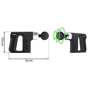 Массажный пистолет для тела с 5 насадками NS-502 Neo-sport, черный