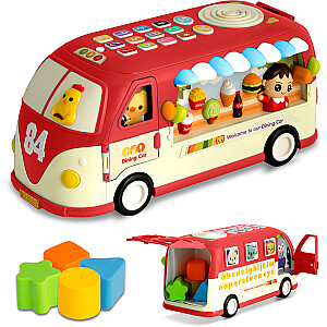 Izglītojoša rotaļlieta Autobuss RK-741 Ricokids sarkans
