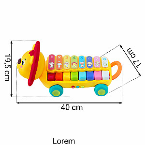 Izglītojoša cimbļa rotaļlieta Lion Xylophone RK-740 Ricokids