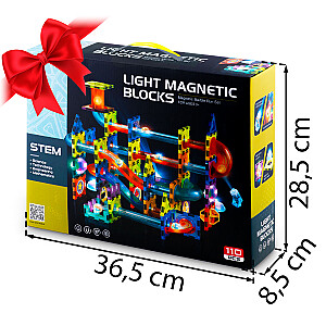 Magnētiskie bloki Ricokids RK-763 ar fona apgaismojumu