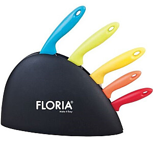 Floria ZLN1150 Набор ножей с подставкой 5 шт.