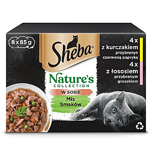SHEBA Nature's Collection Mix - влажный корм для кошек - 8x85г