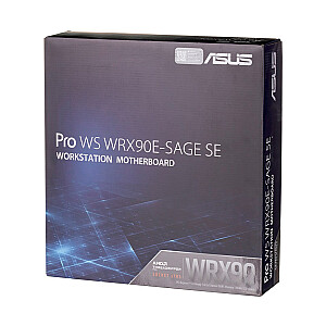 ASUS PRO WS WRX90E-SAGE SE AMD WRX90 Threadripper PRO, 2 x Intel X7100-AT2 Dual 10 Gb + 1 x RTL8211F 1 Gb/s USB 3.2 Gen2 x6, 7 x PCIe 5.0 x16, 4 x SATARA 6 Gb 1.5, 10), 4 x M.2 3 atslēga M (2 veidi 2242-22110, PCIe 5.0 + 2 veidi 2242-2280, PCI