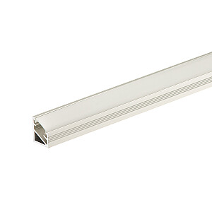 Profils leņķa ALU LED virtenei + uzlika, 14x16.5mm, 1m